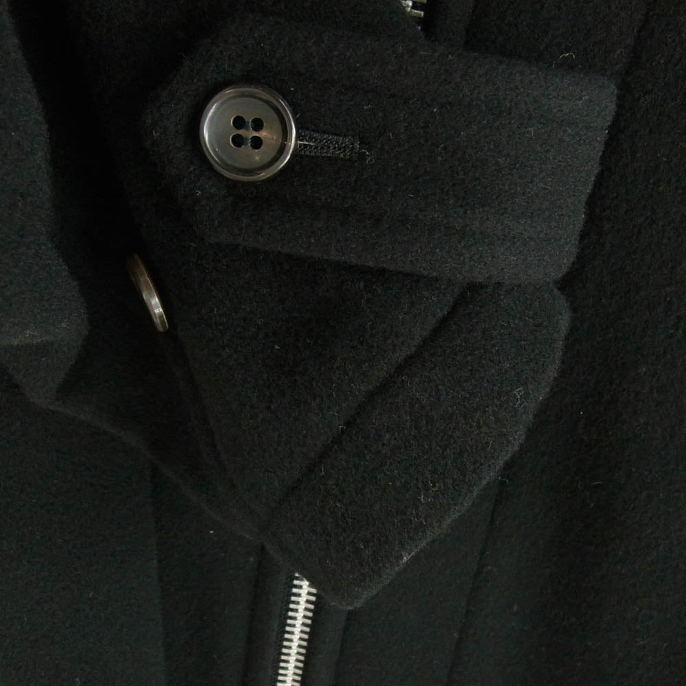 COMME des GARCONS HOMME PLUS コムデギャルソンオムプリュス AD1991 PC-05100Z 90s アーカイブ ジップアップ ウール ロング パーカー ブラック系 M【中古】