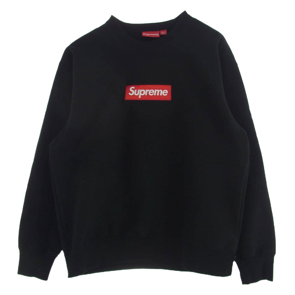 Supreme シュプリーム 22AW Box Logo Crewneck ボックス ロゴ クルーネック スウェット トレーナー ブラック系 L【中古】