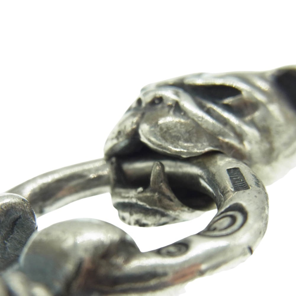 GABOR ガボール ガボラトリー マリア ギャランティ付属 SNAKE KEEPER W / LONG NECK BULLDOG HEAD スネークキーパー 首長ブルドッグヘッド キーチェーン シルバー系【中古】