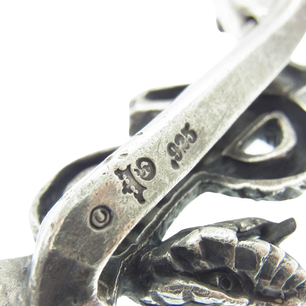 GABOR ガボール ガボラトリー マリア ギャランティ付属 SNAKE KEEPER W / LONG NECK BULLDOG HEAD スネークキーパー 首長ブルドッグヘッド キーチェーン シルバー系【中古】