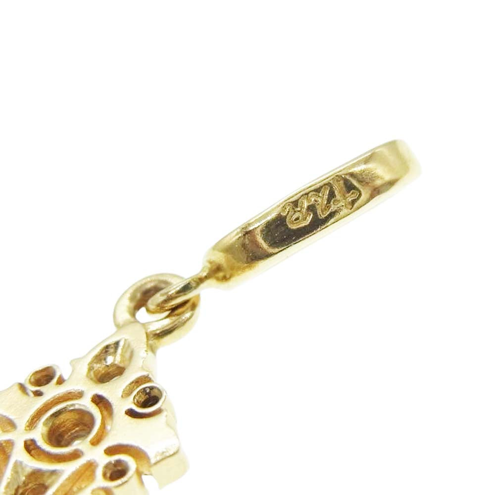 ローリーロドキン 本店購入証明書付属 18K MEDIUM FANCY GOTHIC PENDANT DIAMONDS ミディアム ファンシー ゴシッククロス ダイヤモンド イエローゴールド ペンダントトップ ゴールド系【中古】