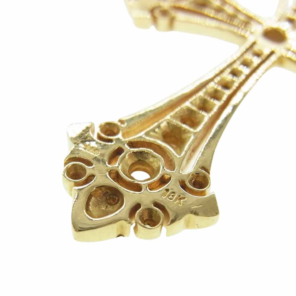 ローリーロドキン 本店購入証明書付属 18K MEDIUM FANCY GOTHIC PENDANT DIAMONDS ミディアム ファンシー ゴシッククロス ダイヤモンド イエローゴールド ペンダントトップ ゴールド系【中古】