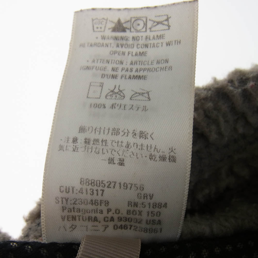 patagonia パタゴニア 23046F8 Classic Retro-X Vest クラシック レトロX ボア ベスト グレー系 XL【中古】
