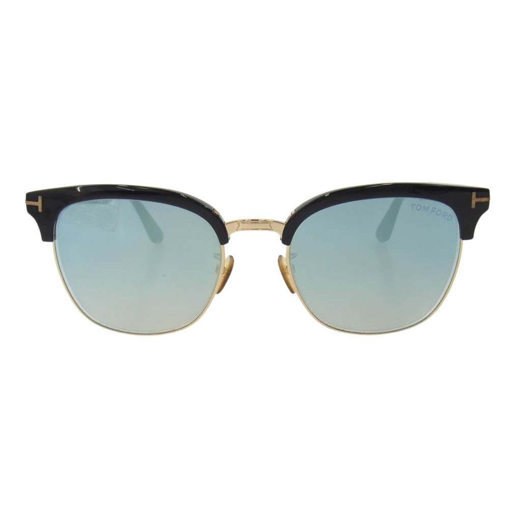 TOM FORD トムフォード TF544-K ハーフリム サングラス ブラック系 ゴールド系【中古】