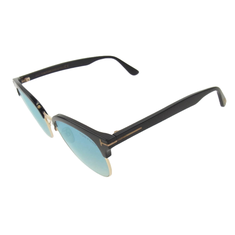 TOM FORD トムフォード TF544-K ハーフリム サングラス ブラック系 ゴールド系【中古】