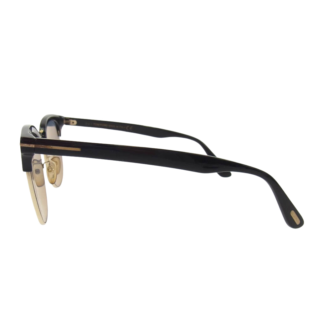 TOM FORD トムフォード TF544-K ハーフリム サングラス ブラック系 ゴールド系【中古】