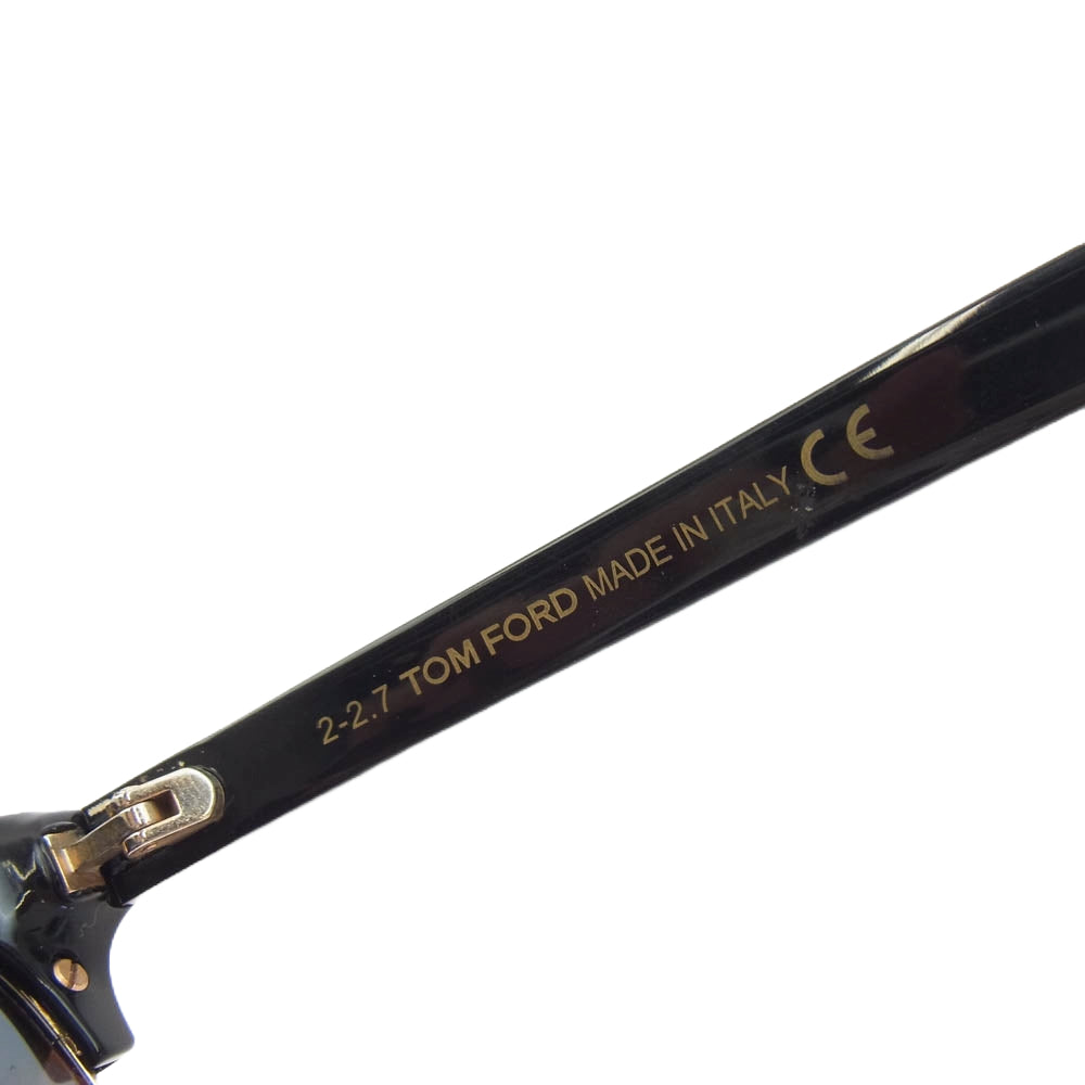 TOM FORD トムフォード TF544-K ハーフリム サングラス ブラック系 ゴールド系【中古】