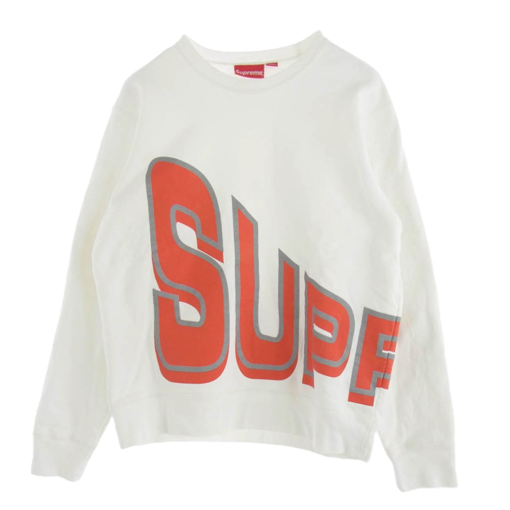 Supreme シュプリーム 21AW Side Arc Crewneck サイドアーチロゴ クルーネック スウェット ホワイト系【中古】