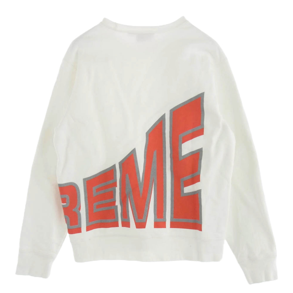 Supreme シュプリーム 21AW Side Arc Crewneck サイドアーチロゴ クルーネック スウェット ホワイト系【中古】