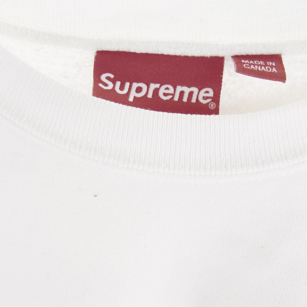 Supreme シュプリーム 21AW Side Arc Crewneck サイドアーチロゴ クルーネック スウェット ホワイト系【中古】