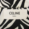 CELINE セリーヌ 2C036843H 20SS ゼブラ 総柄 レーヨン 半袖 シャツ ブラック系 40【中古】