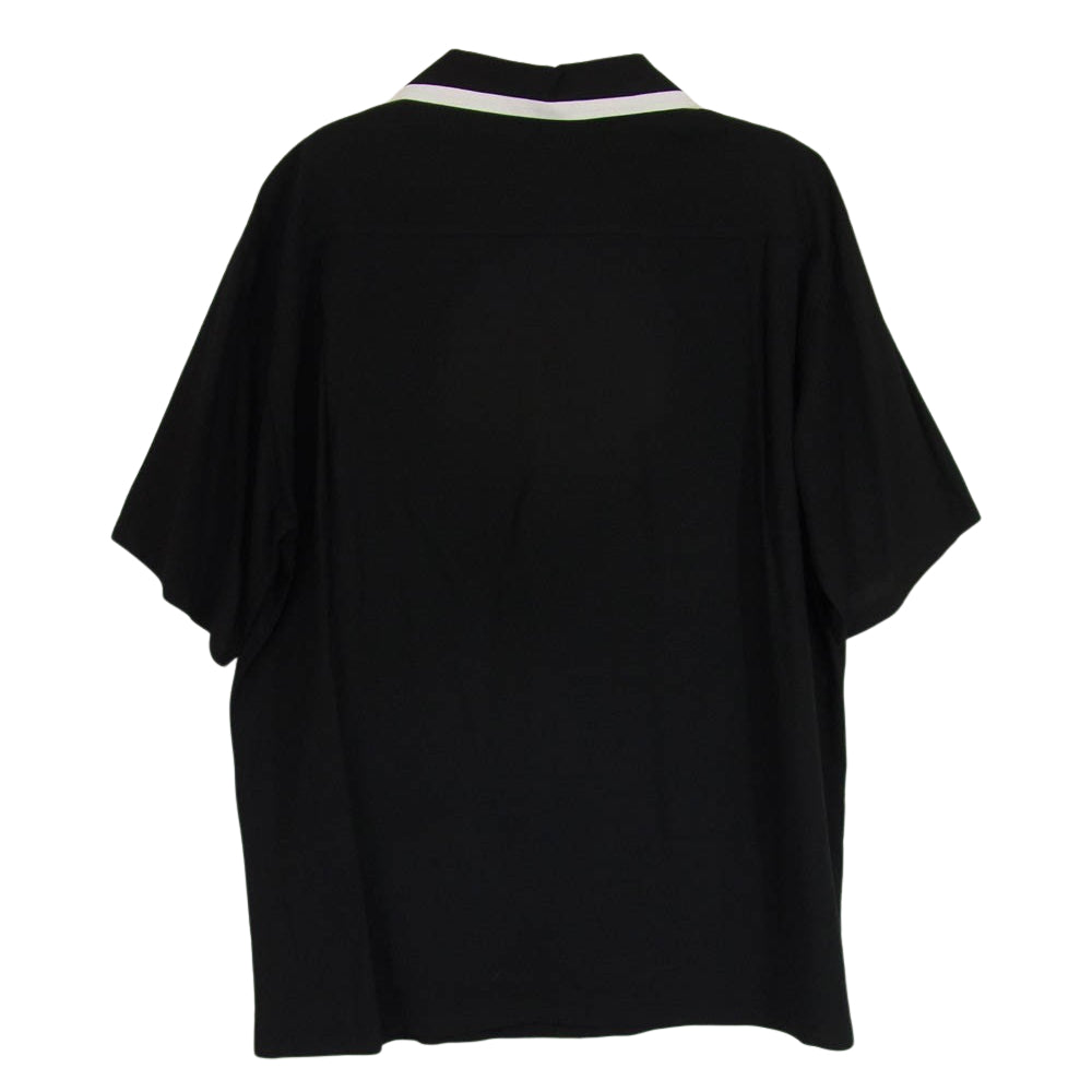 CELINE セリーヌ 2C516852C 21SS Loose Bowling Shirt レーヨン 半袖 シャツ ブラック系 38【中古】