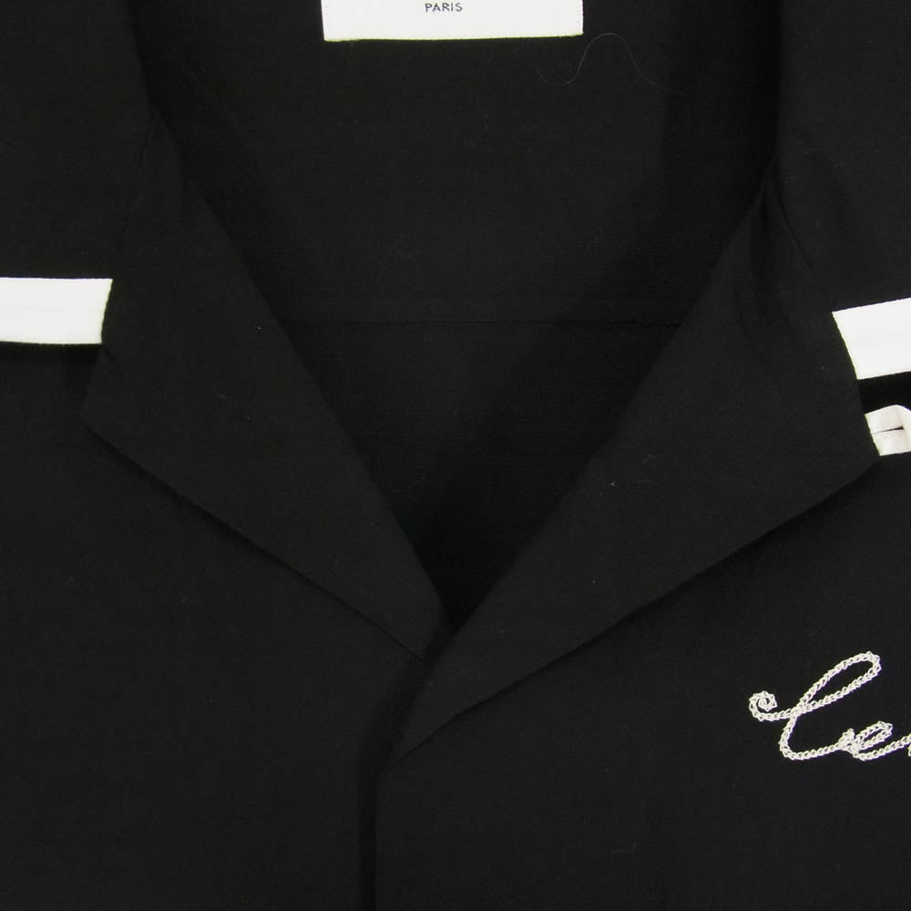 CELINE セリーヌ 2C516852C 21SS Loose Bowling Shirt レーヨン 半袖 シャツ ブラック系 38【中古】
