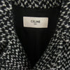 CELINE セリーヌ 2M279861E 19AW MAC 3 BOUTONS TWEED COAT ツイード マックコート ブラック系 ホワイト系 44【中古】