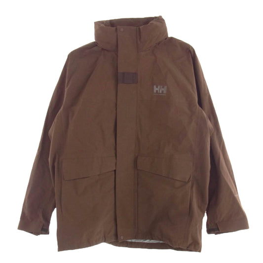 HELLY HANSEN ヘリーハンセン HOE12204 FLAM RAIN JACKET フロム レイン ジャケット ブラウン系 XL【中古】