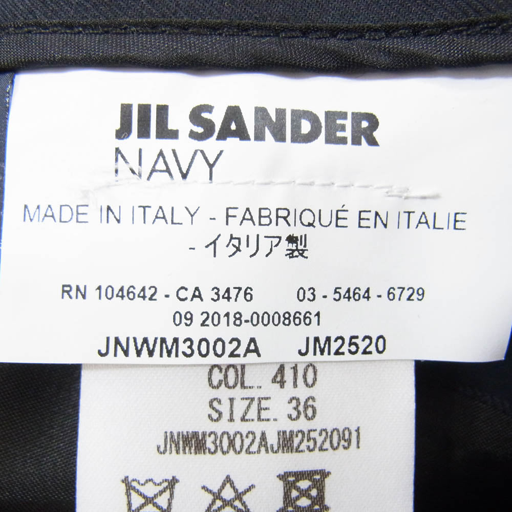 JIL SANDER ジルサンダー JMWM3002A JM2520 NAVY ネイビー パンツ ブラック系 36【中古】