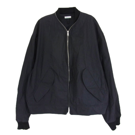 JIL SANDER ジルサンダー 19SS JSUO420130 MO242600 イタリア製 Seattle Blouson シアトル ブルゾン ボンバー ジャケット ブラック系 48【中古】