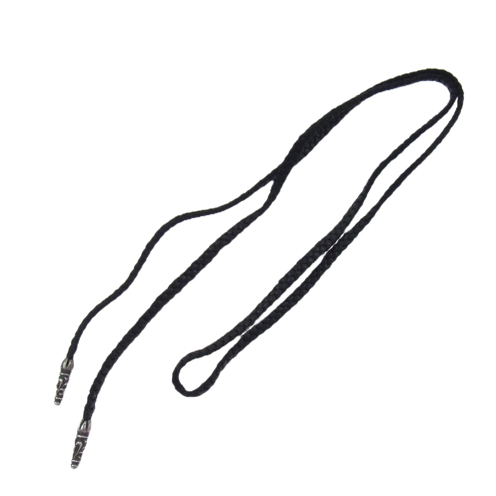 CHROME HEARTS クロムハーツ（原本無） LEATHER BRAID スクロールレザーブレード シルバー ネックレス【中古】