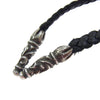 CHROME HEARTS クロムハーツ（原本無） LEATHER BRAID スクロールレザーブレード シルバー ネックレス【中古】