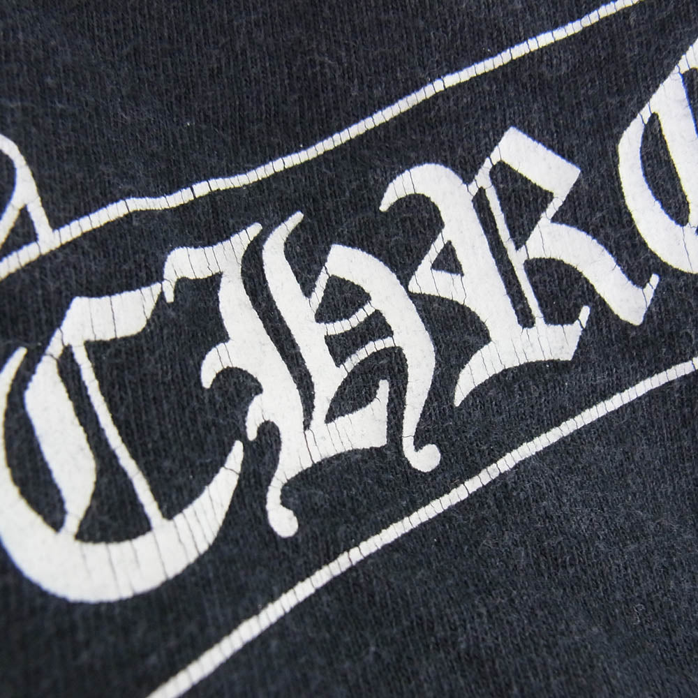 CHROME HEARTS クロムハーツ（原本無） Scroll Label Logo Tee SS T-SHIRT スクロール ラベル 半袖 ポケット Tシャツ ブラック系 S【中古】