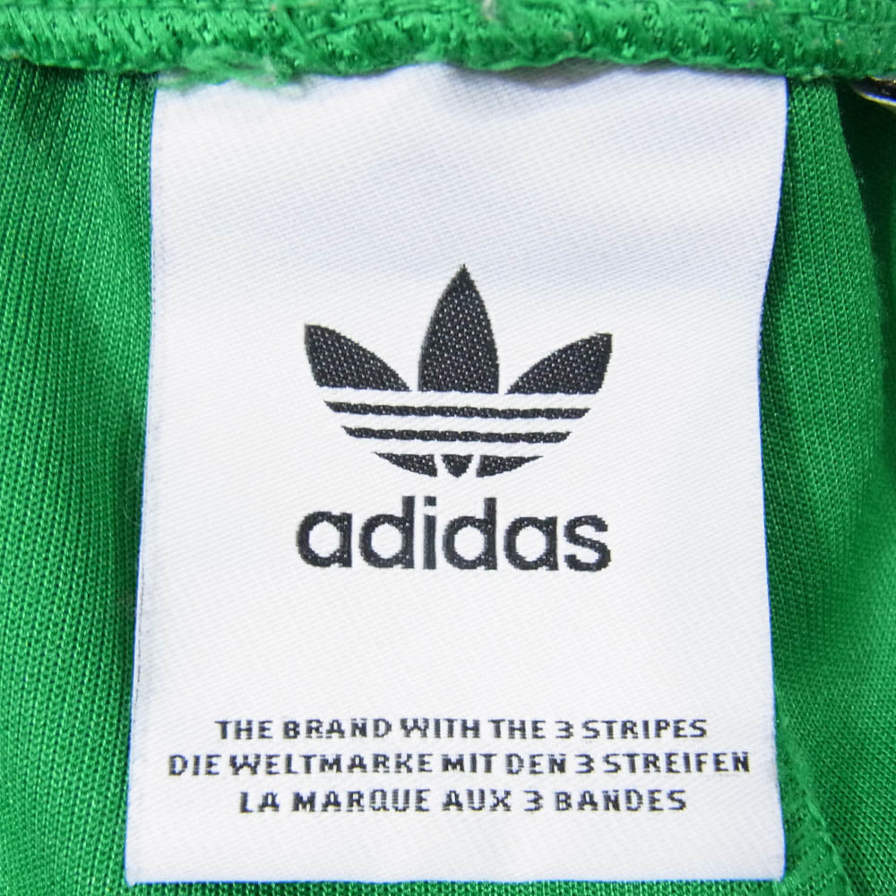 adidas アディダス ワイド レッグ トラック パンツ グリーン系 M【中古】