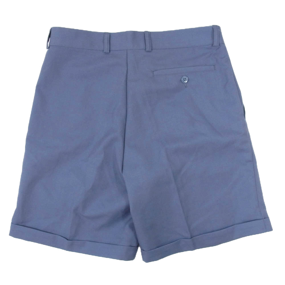 french army フランス軍 ツータック ハーフパンツ ショーツ ブルー系 80【中古】