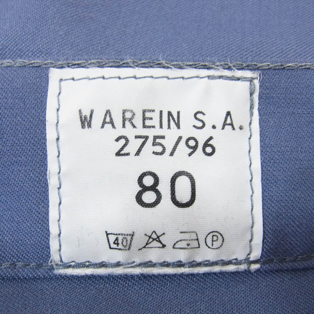 french army フランス軍 ツータック ハーフパンツ ショーツ ブルー系 80【中古】