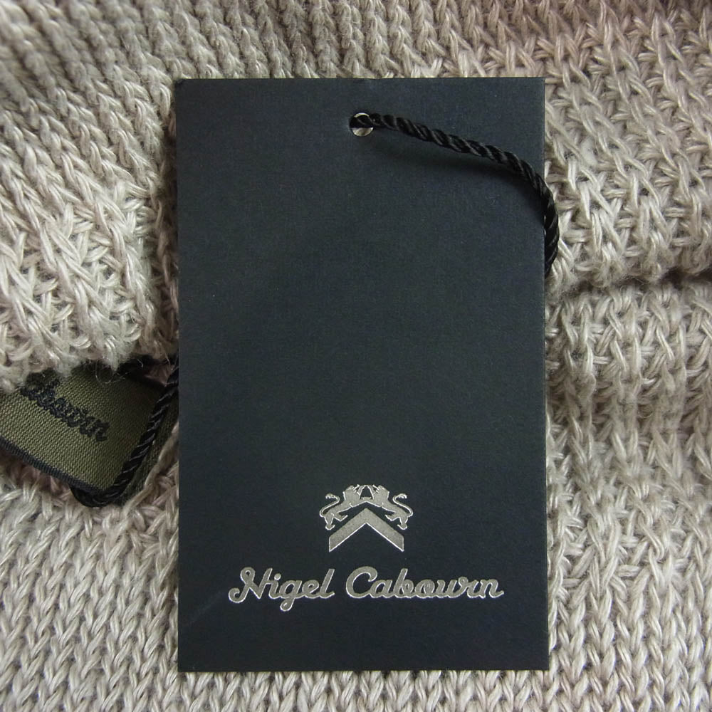 Nigel Cabourn ナイジェルケーボン 8046-00-66200 BEANIE LINEN ニットキャップ ビーニー ベージュ系【新古品】【未使用】【中古】