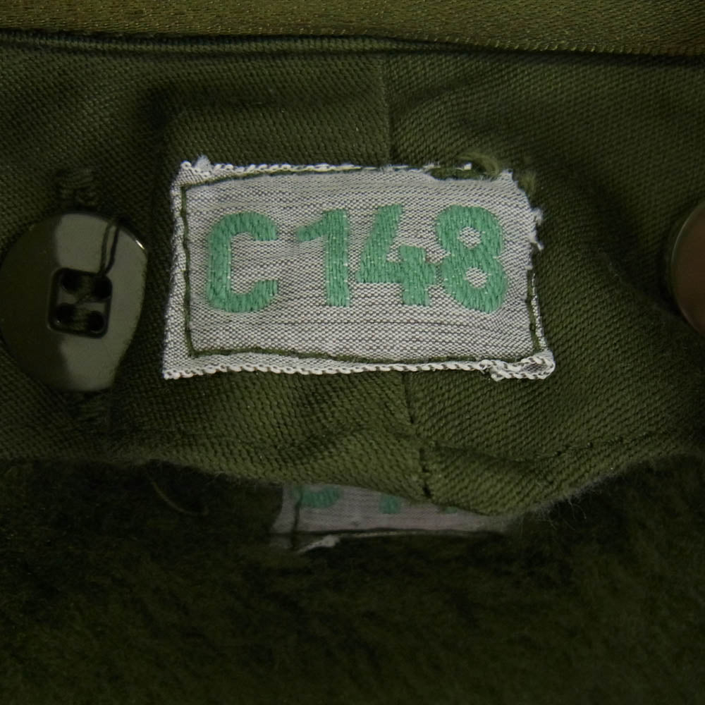 swedish army FIELD COAT スウェーデン軍 M-59 ミリタリー フィールド コート  ライナー付き グリーン系【中古】