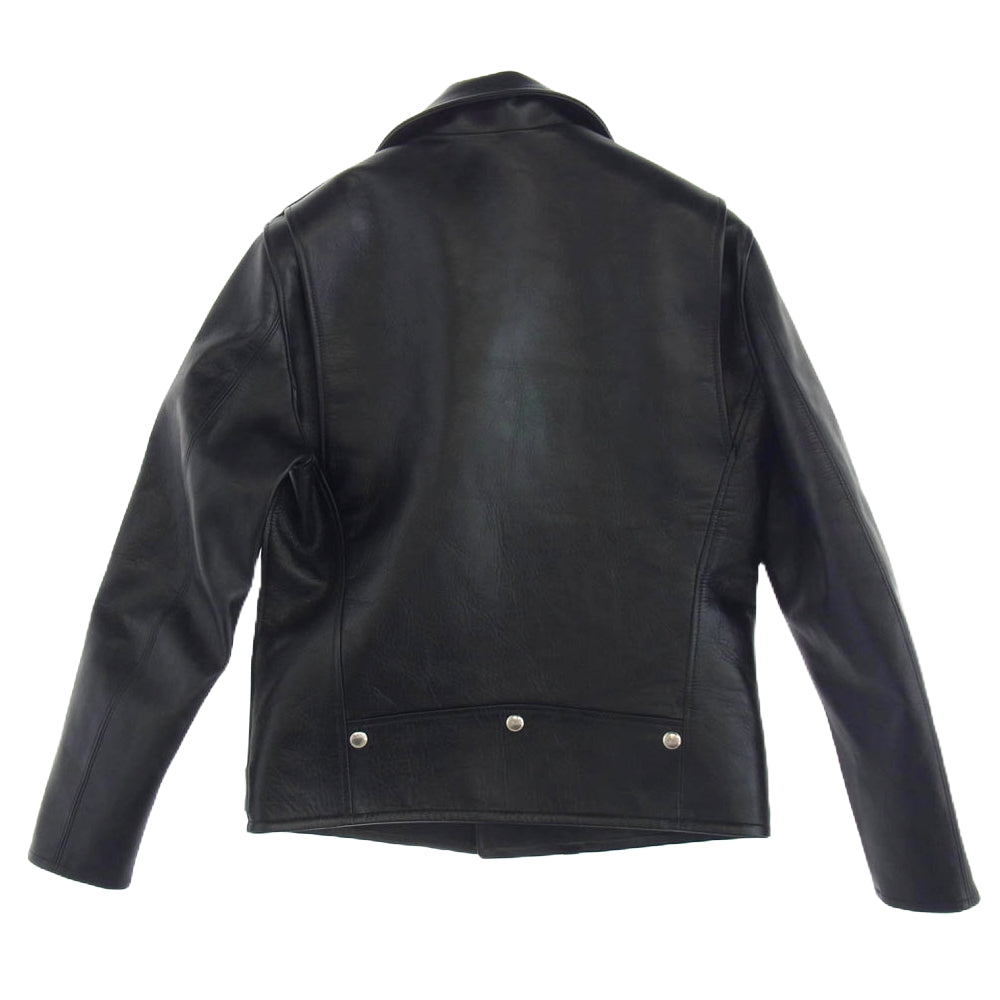 JELADO ジェラード SG71428 Rebel Jacket Horse Hide Semi Aniline Finish ホースハイド ダブル ライダース ジャケット ブラック系 M【新古品】【未使用】【中古】