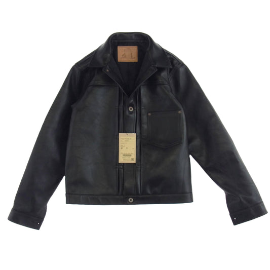 JELADO ジェラード 24SS JP94409 44 Leather Jacket Horse hide Semi aniline Finish ホースハイド セミアニリン フィニッシュ レザー ジャケット ブラック系 L【新古品】【未使用】【中古】