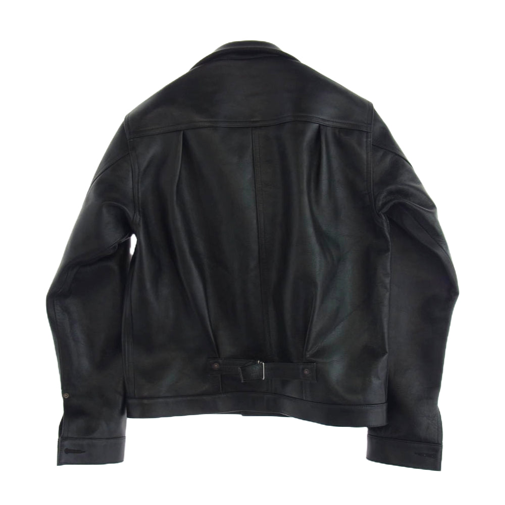 JELADO ジェラード 24SS JP94409 44 Leather Jacket Horse hide Semi aniline Finish ホースハイド セミアニリン フィニッシュ レザー ジャケット ブラック系 L【新古品】【未使用】【中古】