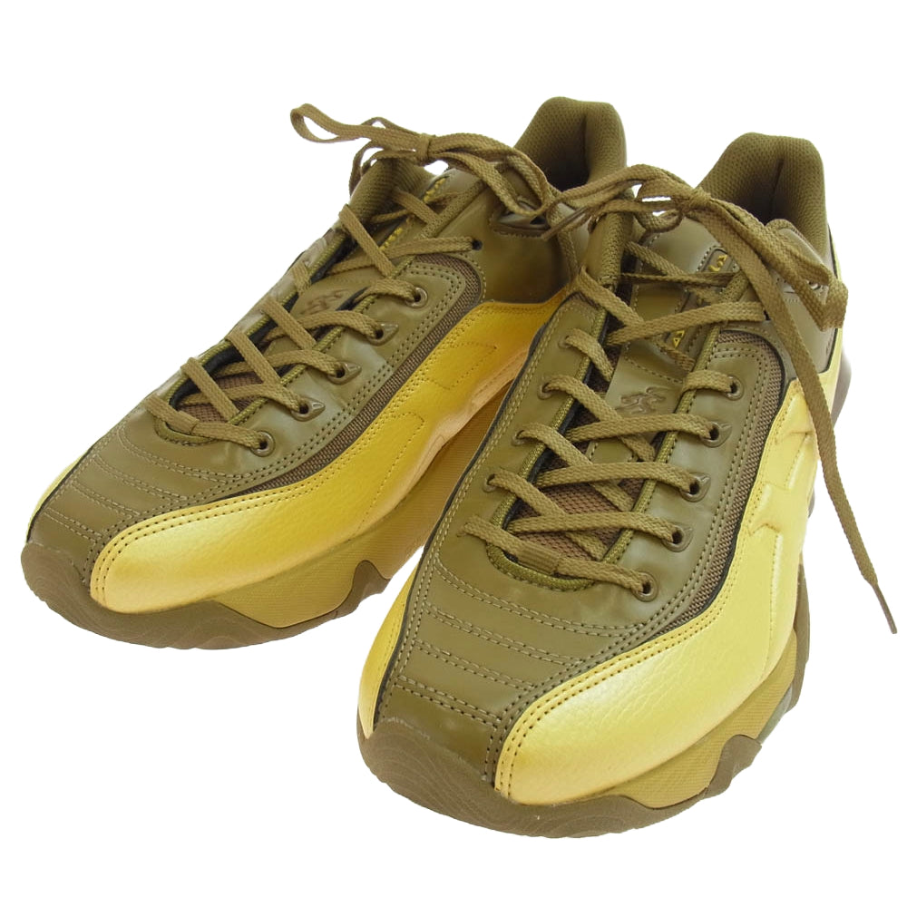 キココスタディノフ 1203A331-750 × asics アシックス GEL-TEREMOA ゲル テレモア ローカット スニーカー イエロー系 カーキ系 29cm【中古】