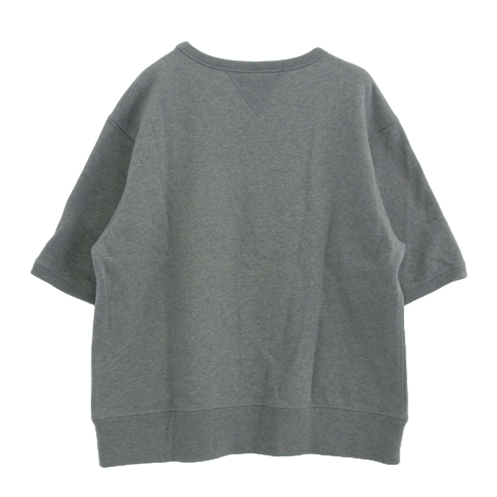 SAPEUR サプール ARIGATO USAPE クルーネック 半袖 スウェット　 グレー系 L【中古】