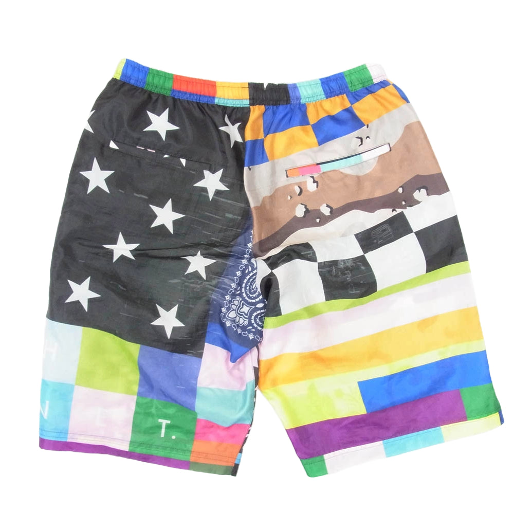 SOPHNET. ソフネット 17SS SOPH-170163/SOPH-170007 MULTI PATTERN ZIP UP HOODY EASY SHORTS セットアップ ジャケット ハーフパンツ マルチカラー系 S【中古】