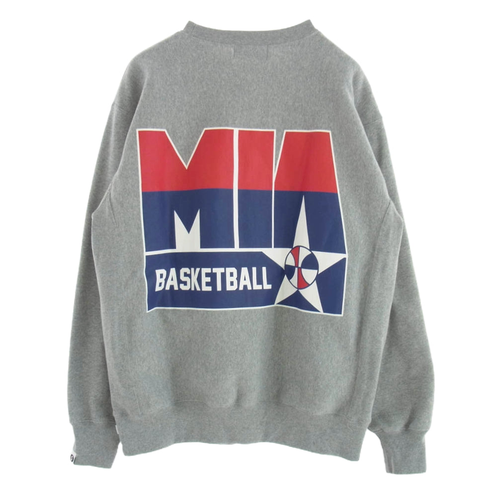 SAPEUR サプール MIND IN ARIGATO クルーネック スウェット グレー L グレー系 L【中古】