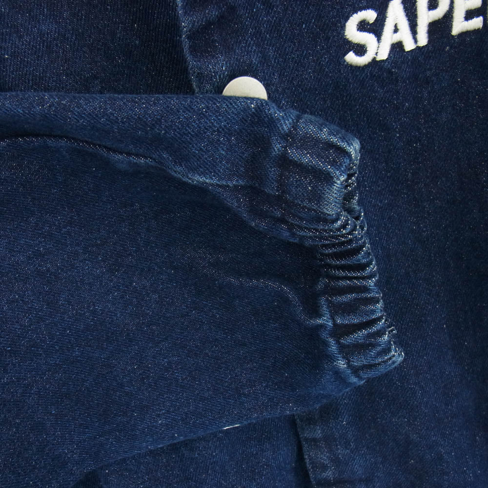 SAPEUR サプール 21AW TYPE 023 DENIM COACH JACKET デニム コーチ ジャケット ブルー系 L【中古】