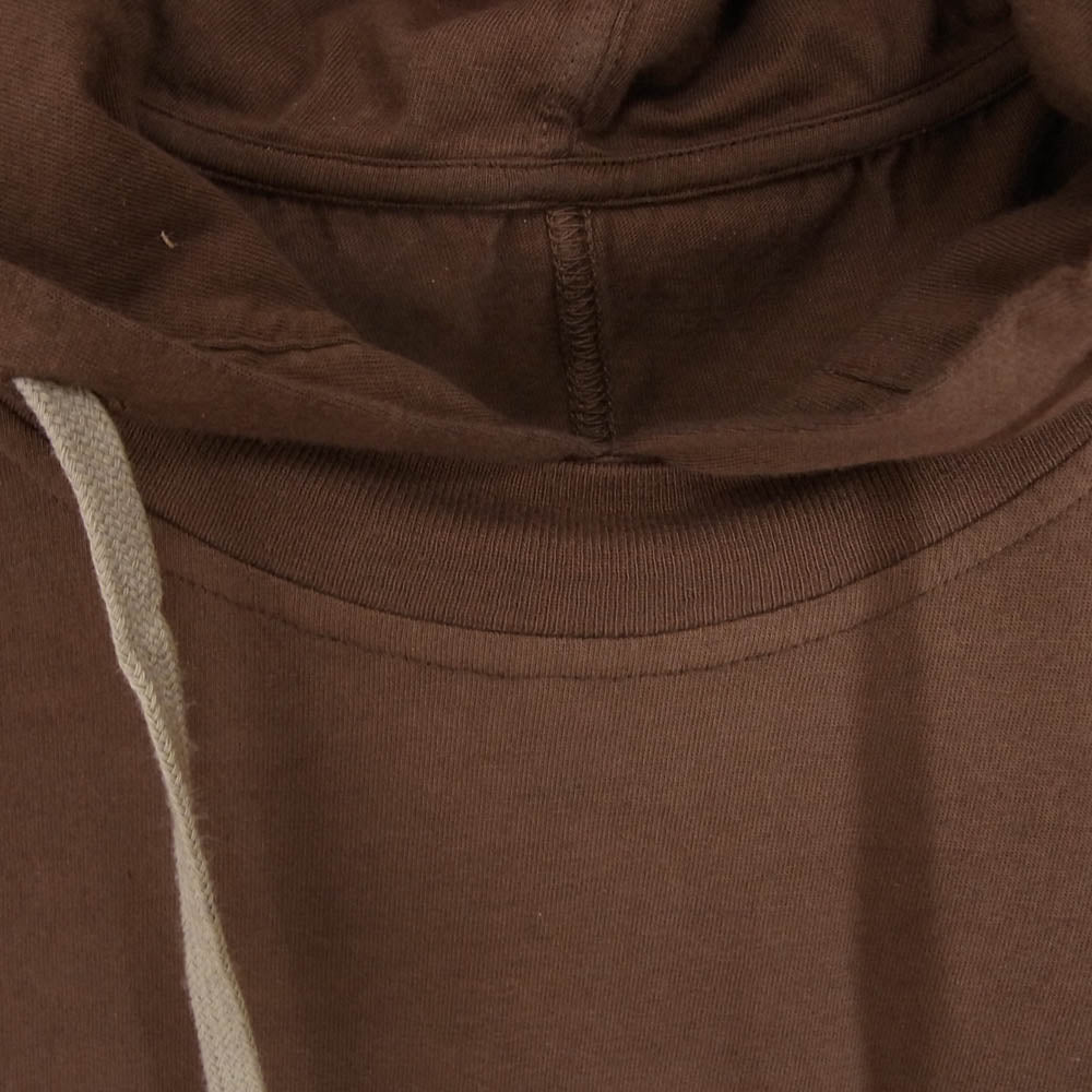 Rick Owens リックオウエンス DU02D2281-RN DRKSHDW HUSTLER HOODIE TERRA ダークシャドウ ハスラー フーディ レイヤード パーカー ブラウン系 M【中古】