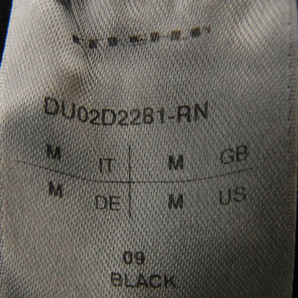 Rick Owens リックオウエンス DU02D2281-RN DRKSHDW HUSTLER HOODIE BLACK ダークシャドウ ハスラー フーディ レイヤード パーカー ブラック系 M【中古】