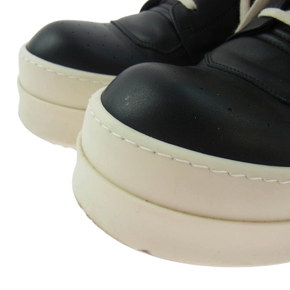 Rick Owens リックオウエンス RU02D6868-LCO Mega Bumper Geobasket メガバンパー ジオバスケット レザー ハイカット スニーカー ブラック系 42【中古】