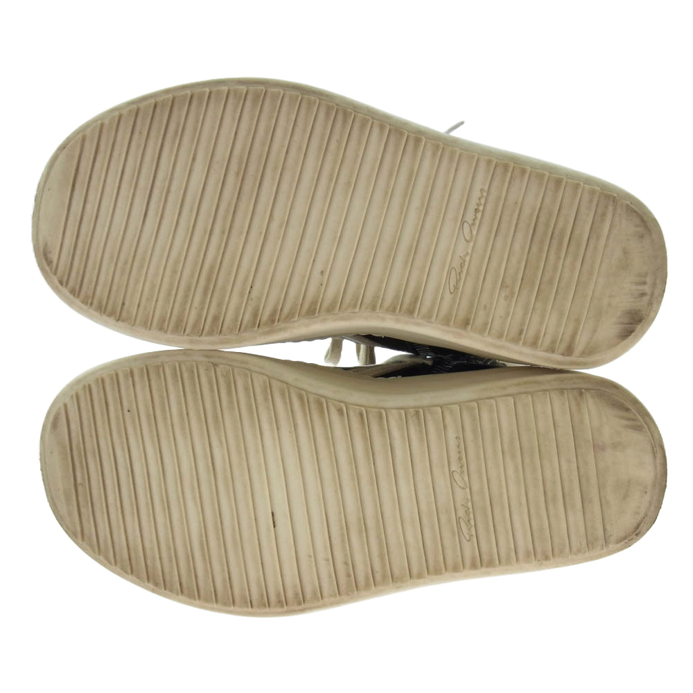 Rick Owens リックオウエンス RU02D6868-LCO Mega Bumper Geobasket メガバンパー ジオバスケット レザー ハイカット スニーカー ブラック系 42【中古】