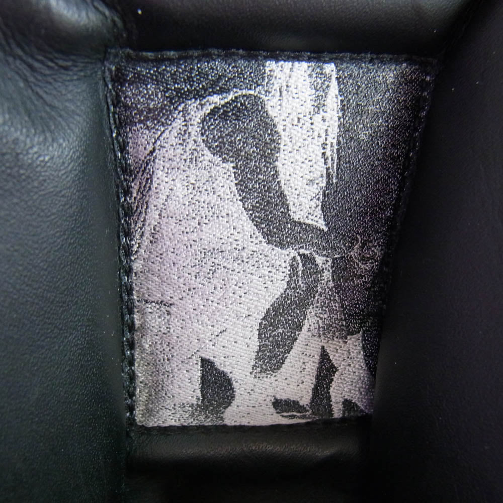 Rick Owens リックオウエンス RU02D6868-LCO Mega Bumper Geobasket メガバンパー ジオバスケット レザー ハイカット スニーカー ブラック系 42【中古】