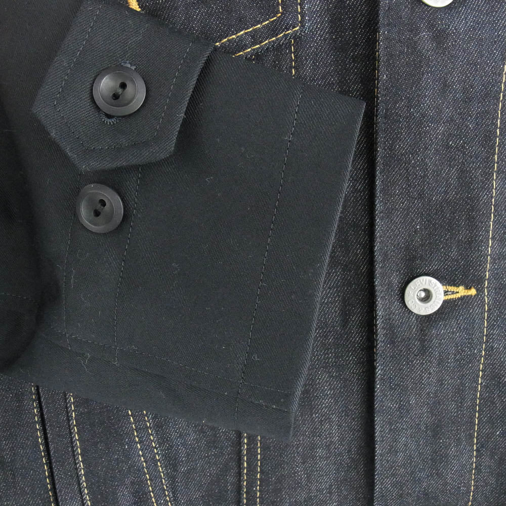 JUNYA WATANABE COMME des GARCONS MAN ジュンヤワタナベコムデギャルソンマン 20SS WE-C001 × Levi's 綿麻デニム ウールギャバ ドッキング デニム ジャケット コート インディゴブルー系 L【中古】