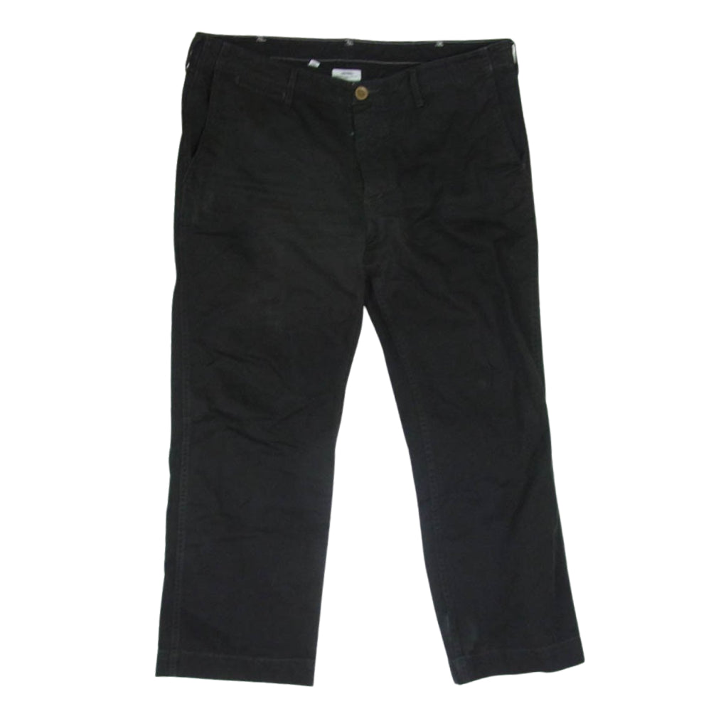 VISVIM ビズビム 12AW 0112205008007 SLIM CHINO PANTS スリム チノ パンツ シンチバック ボタンフライ ブラック系 5【中古】