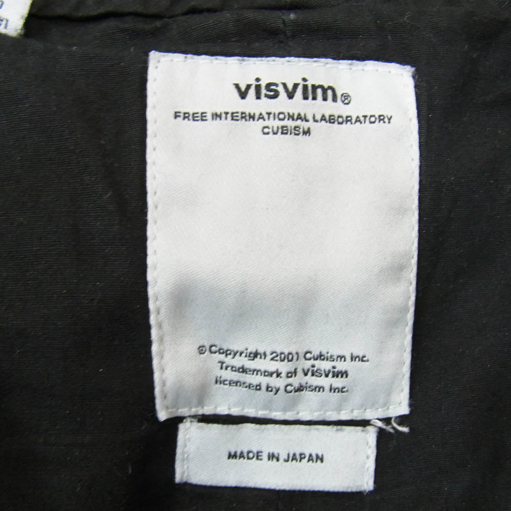VISVIM ビズビム 12AW 0112205008007 SLIM CHINO PANTS スリム チノ パンツ シンチバック ボタンフライ ブラック系 5【中古】