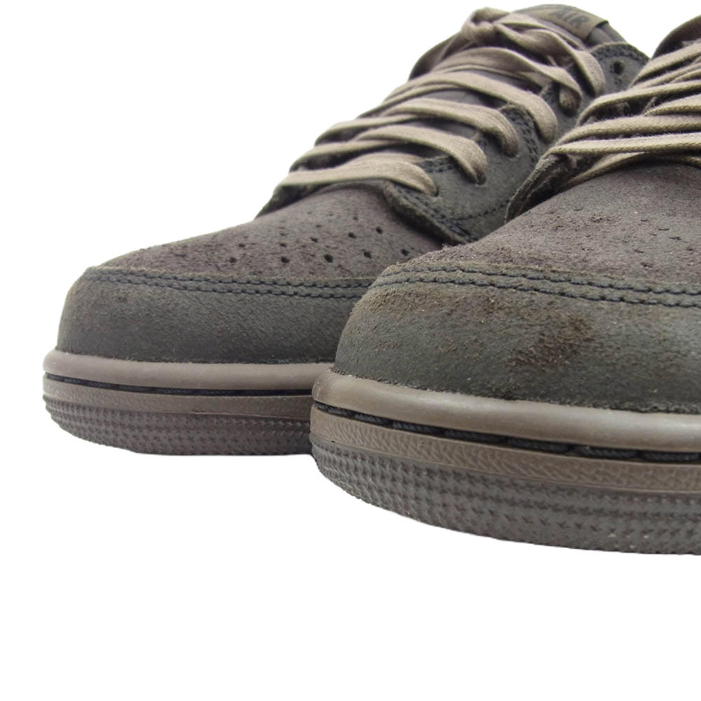 NIKE ナイキ DM7866-202 × Travis Scott Air Jordan 1 Low OG SP Velvet Brown and Dark Mocha  フェイクバスターズ 鑑定済 トラヴィススコット エアジョーダン1 ロー OG SP ベルベットブラウン アンド ダークモカ ローカットスニーカー ブラウン系 27.5【極上美品】【中古】