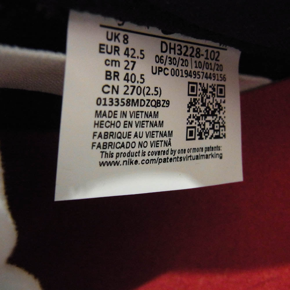 Supreme シュプリーム DH3228-102 × Nike SB Dunk Low OG QS Gold Stars White black フェイクバスターズ 鑑定済 ナイキ SB ダンク ロー OG QS ゴールドスターズ ローカットスニーカー ホワイト ブラック系 ブラック系 ホワイト系 27cm【新古品】【未使用】【中古】