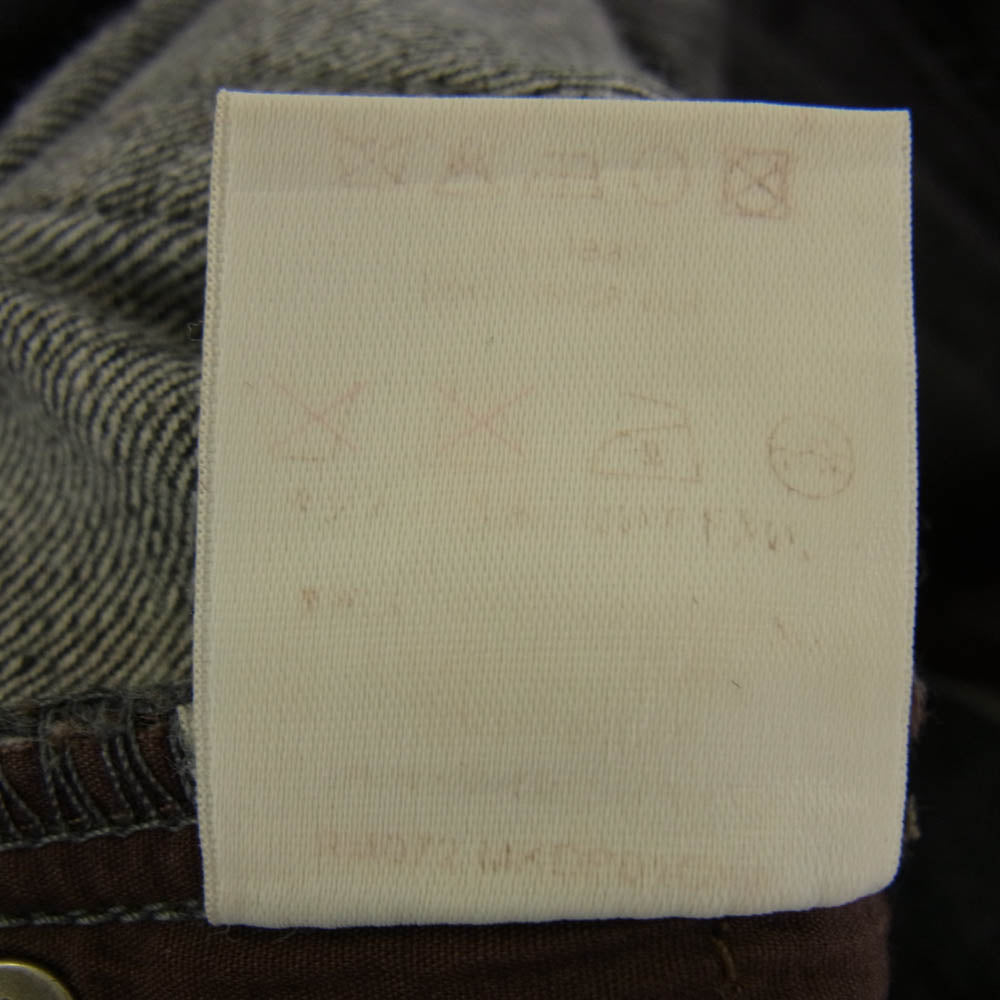 LOUIS VUITTON ルイ・ヴィトン ロゴ刺繍 デニム パンツ グレー系 ブラック系 42【中古】