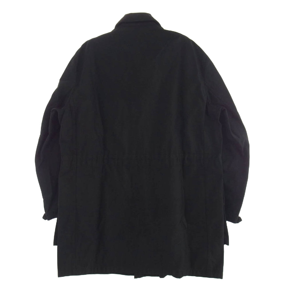 ミリタリー スウェーデン軍 M-59 フィールド ジャケット コート ブラック 後染め ブラック系 C48【中古】