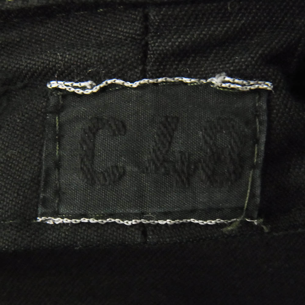 ミリタリー スウェーデン軍 M-59 フィールド ジャケット コート ブラック 後染め ブラック系 C48【中古】